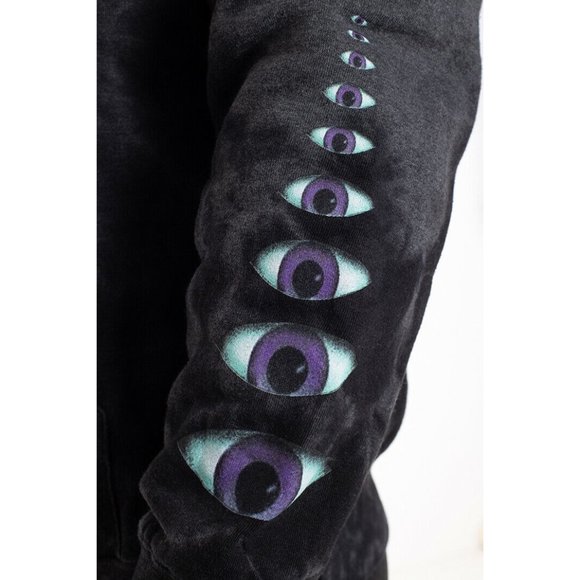 Primitive Skate Apparel Men's Systems Washed Tie Dye Pullover Hoodie Sweatshirt - Picture 8 of 11